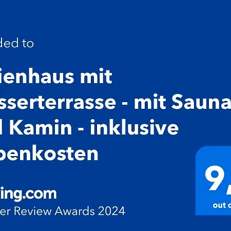 بيت للعطل Mit Wasserterrasse - Mit Sauna Und Kamin - Inklusive Nebenkosten