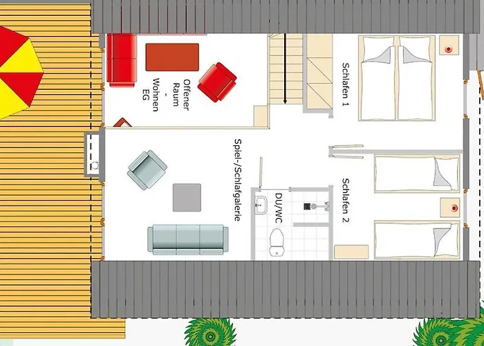 Casa de Férias Mit Wasserterrasse - Mit Sauna Und Kamin - Inklusive Nebenkosten