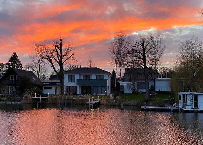 Casa de Férias Mit Wasserterrasse - Mit Sauna Und Kamin - Inklusive Nebenkosten Wendisch Rietz